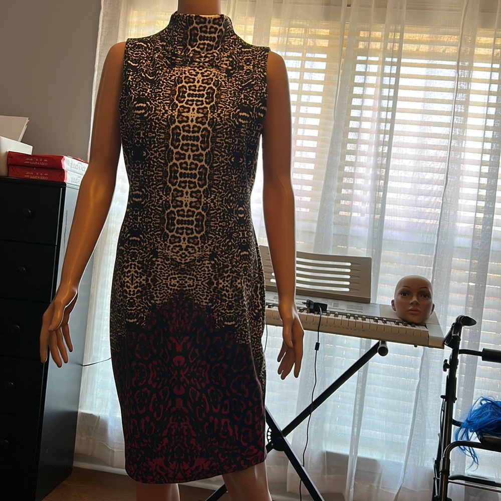 Ladies bodycon leopard dress by Venus size M